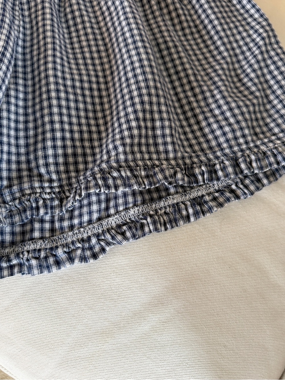 Sonderhaus Ruffle Boxer Shorts - Blue Plaid - Picture 4 of 4